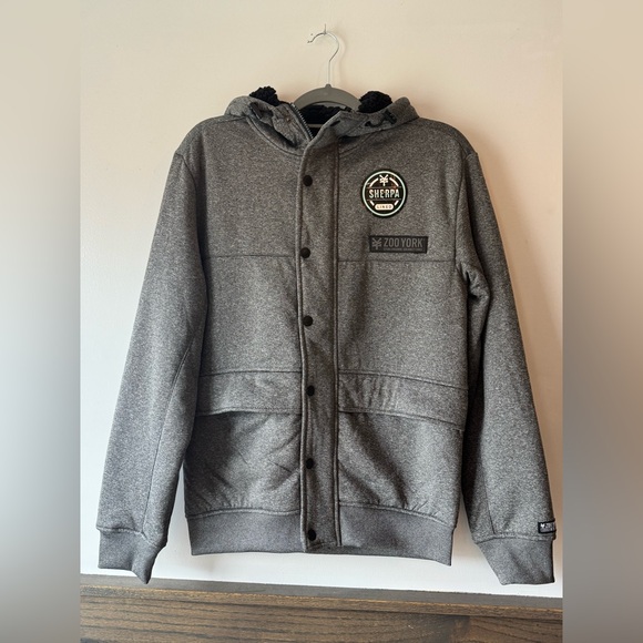 Zoo York Other - Zoo York gray Sherpa lined zip up hoodie NWT Small